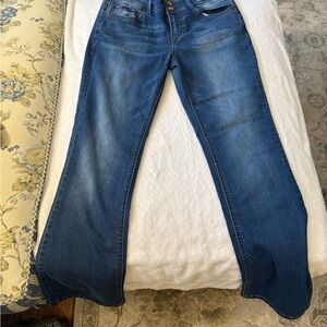 Wallflower Dark Blue Flare Jeans The Luscious Cruzy Fit